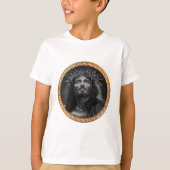 Jezus kijkt in de hemel t-shirt (Voorkant)