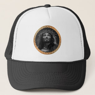 Jezus kijkt in de hemel trucker pet