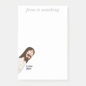 Jezus kijkt naar Funny Meme Post-it® notes (Voorkant)