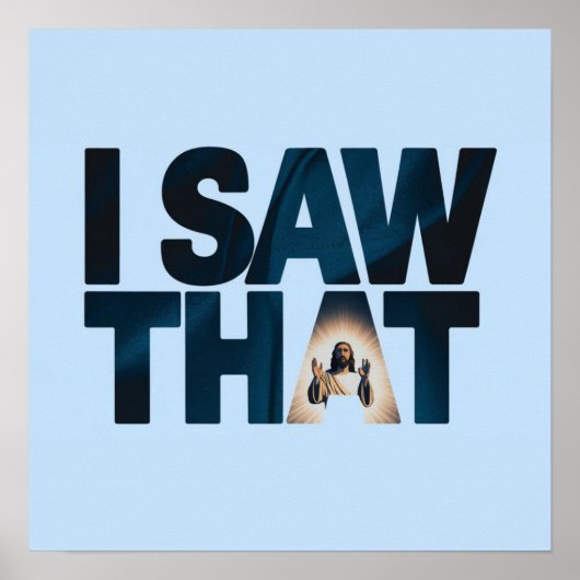 Jezus kijkt naar je, ik zag die Jezus Poster (Voorkant)