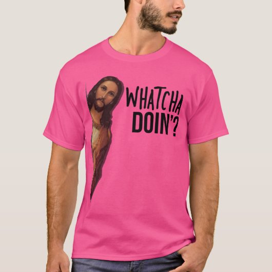 Jezus kijkt naar mij t-shirt (Voorkant)
