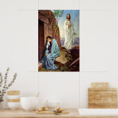 Jezus kijkt naar poster vrouwen (Keuken)