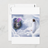 Jezus kijkt uit briefkaart (Voorkant / Achterkant)