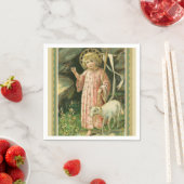 Jezus Kind Kruis Lam Paaskoning Servet (Insitu)