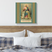 Jezus kinderen knielen in zijn gezicht canvas afdruk (Insitu (Slaapkamer))