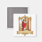 Jezus kloppen op de deur CG0244 Magneet (Voorkant / Achterkant)