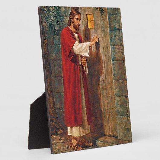 Jezus klopt aan de deur fotoplaat (Zijkant)