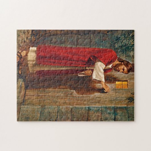 Jezus klopt aan de deur legpuzzel (Horizontaal)