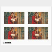 Jezus klopt aan de deur rechthoekige sticker (Vel)