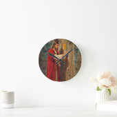 Jezus klopt aan de deur ronde klok (Huis)