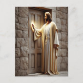 Jezus klopte aan bij zonsopgang briefkaart (Voorkant)