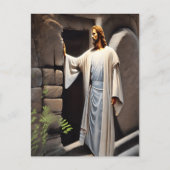 Jezus klopte op de Antiek deur Briefkaart (Voorkant)