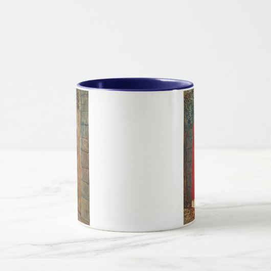 Jezus knikt op de deur mok (Midden)