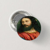 Jezus knop ronde button 3,2 cm (Voorkant /achterkant)