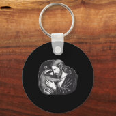 Jezus Knuffelen Wasbeer _2 Sleutelhanger (Voorkant)