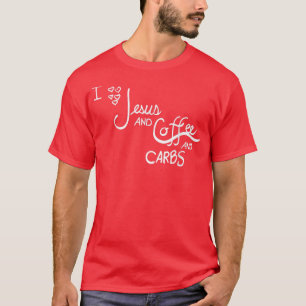 Jezus, koffie, koolvis t-shirt