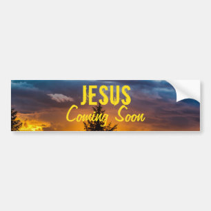 Jezus komt binnenkort bumpersticker