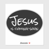 Jezus komt binnenkort op maat gesneden vinylSticke Sticker (Vel)