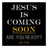 Jezus komt binnenkort - Openbaring 17:14 Christeli Perfect Poster (Voorkant)