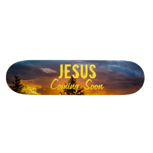 Jezus komt binnenkort persoonlijk skateboard