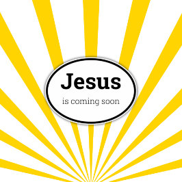 Jezus komt binnenkort zwart, op maat gesneden viny sticker