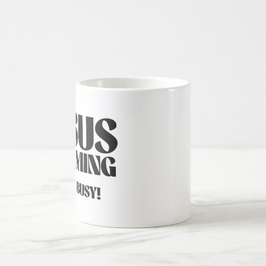 Jezus komt er aan Kijk bezig Koffiemok (Center)