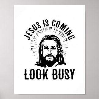 Jezus komt er op uit. poster