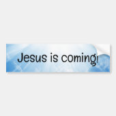 Jezus komt eraan! bumpersticker (Voorkant)