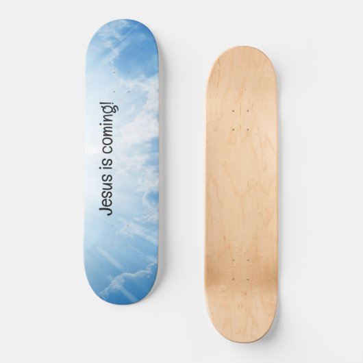 Jezus komt eraan! persoonlijk skateboard (Voorkant)