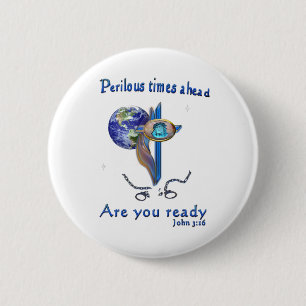 Jezus komt eraan ronde button 5,7 cm