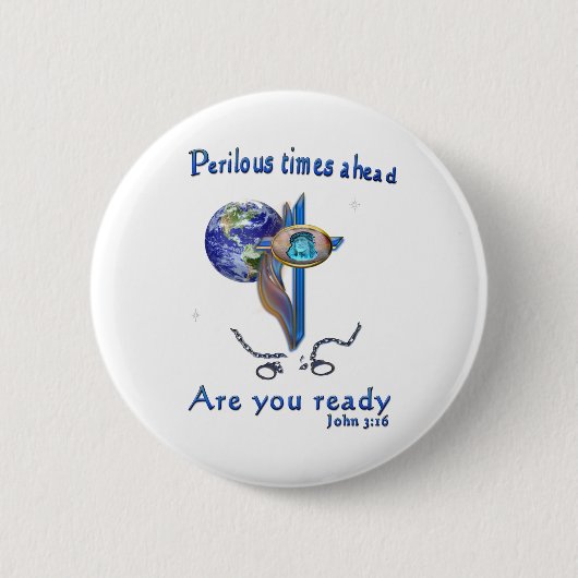 Jezus komt eraan ronde button 5,7 cm (Voorkant)