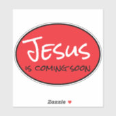 Jezus Komt Gauw Aangepaste Vinyl Sticker (Vel)
