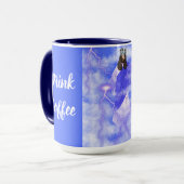 Jezus komt in de wolken mok (Voorkant links)