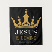 JEZUS komt - Openbaring 17:14 Christelijk Geloof Wandkleed (Voorkant)