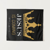 JEZUS komt - Openbaring 17:14 Christelijk Geloof Wandkleed (Voorkant (horizontaal))