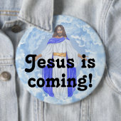Jezus komt! ronde button 6,0 cm (In situ)
