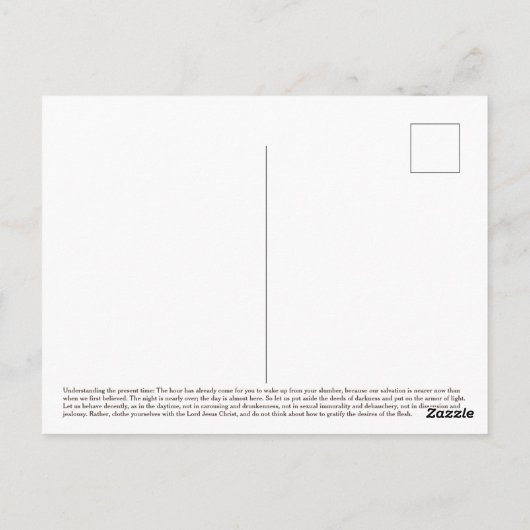 Jezus komt snel briefkaart (Achterkant)