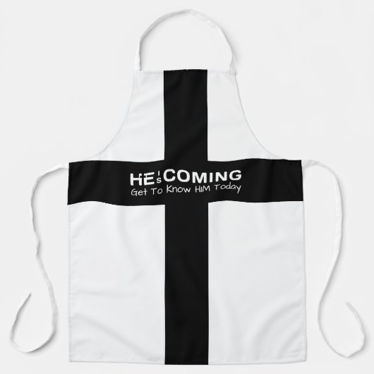 Jezus komt snel schort (Voorkant)