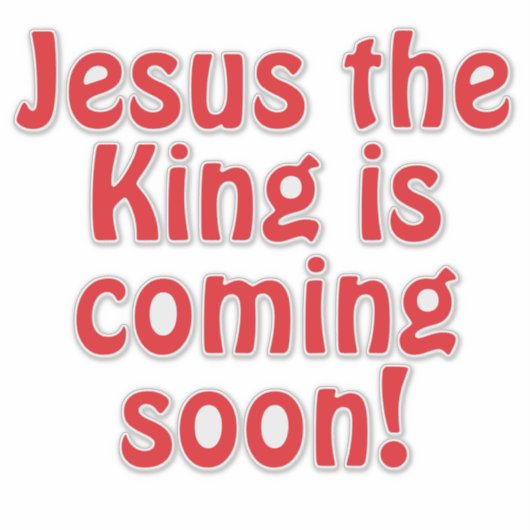 Jezus komt sticker (Voorkant)