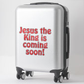 Jezus komt sticker (Koffer)