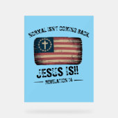 Jezus komt terug acryl bord (Voorkant)