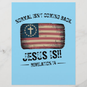 Jezus komt terug flyer