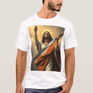 Jezus komt terug met een Mannen-shirt T-shirt