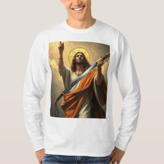 Jezus komt terug met een T-shirt met lange mouwen