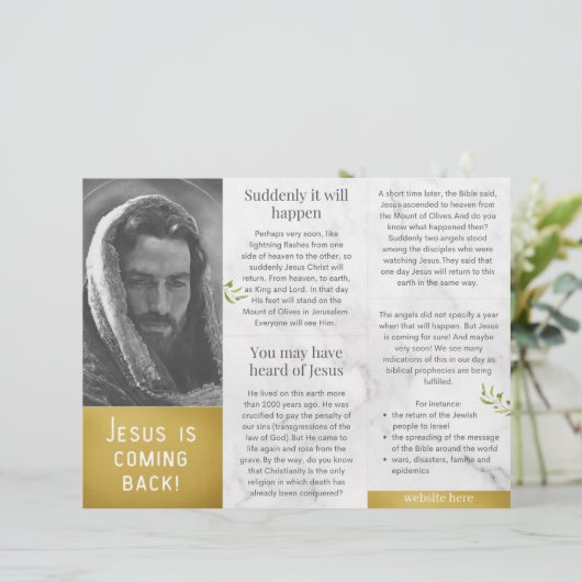 Jezus komt terug uit het ENGELSE evangelkanaal (Staand voorkant)