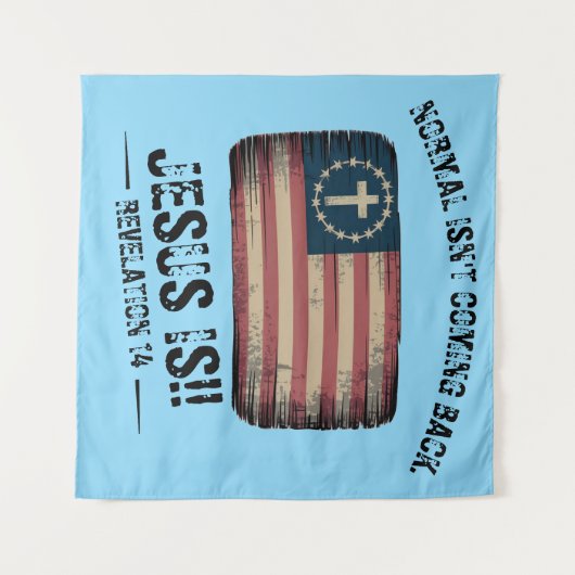 Jezus komt terug wandkleed (Voorkant (horizontaal))