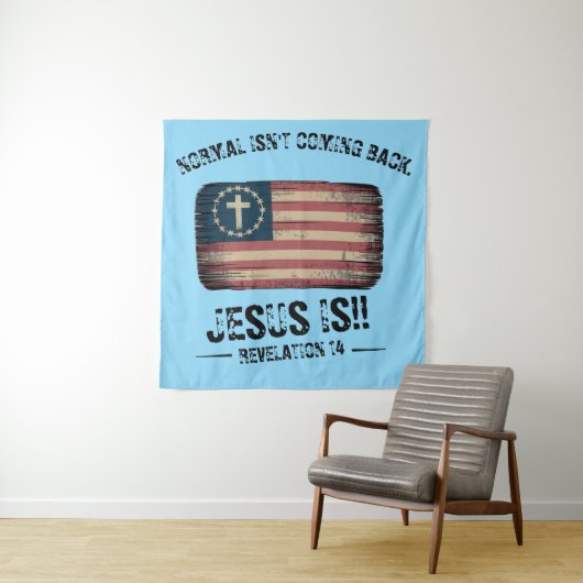 Jezus komt terug wandkleed (In situ)