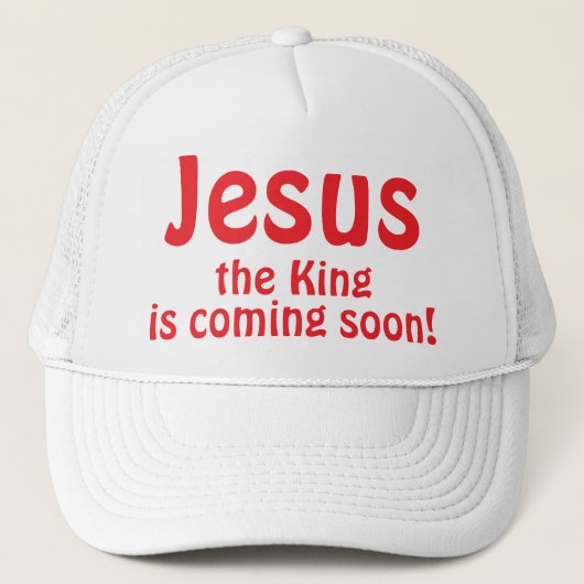 Jezus komt trucker pet (Voorkant)