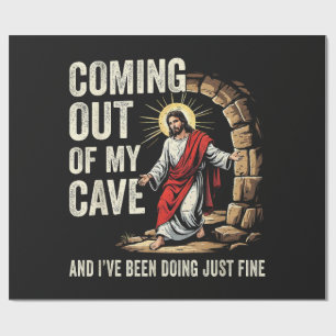 Jezus komt uit mijn grot cadeaupapier