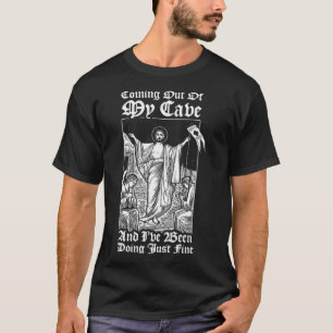 Jezus komt uit mijn grot Jezus Christelijke Jezus T-shirt